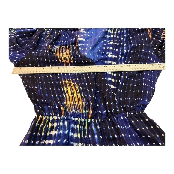 Parker Blue Multicolor Printed Silk Mini Dress XS - Picture 9 of 11